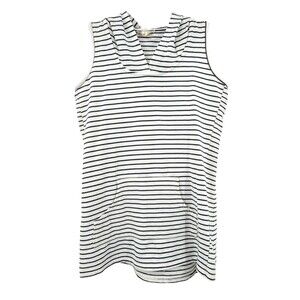 Dakini Sleeveless Hooded French Terry Dress/Swim Cover Up - Large